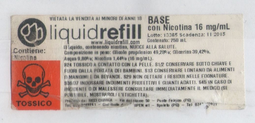 Nicotina 16% - LiquidRefill 2