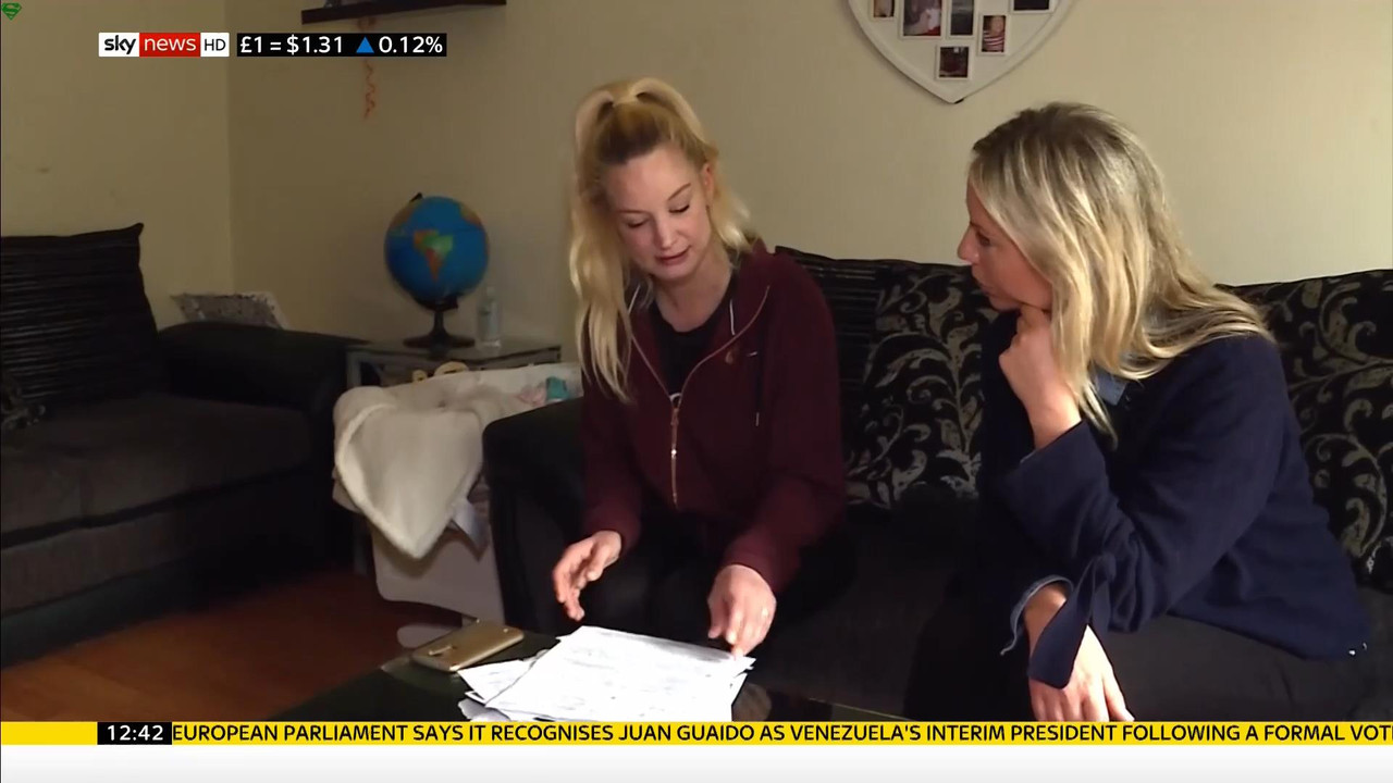 31 January - 12.00.00 - Sky News. Colin Brazier and Jayne Secker