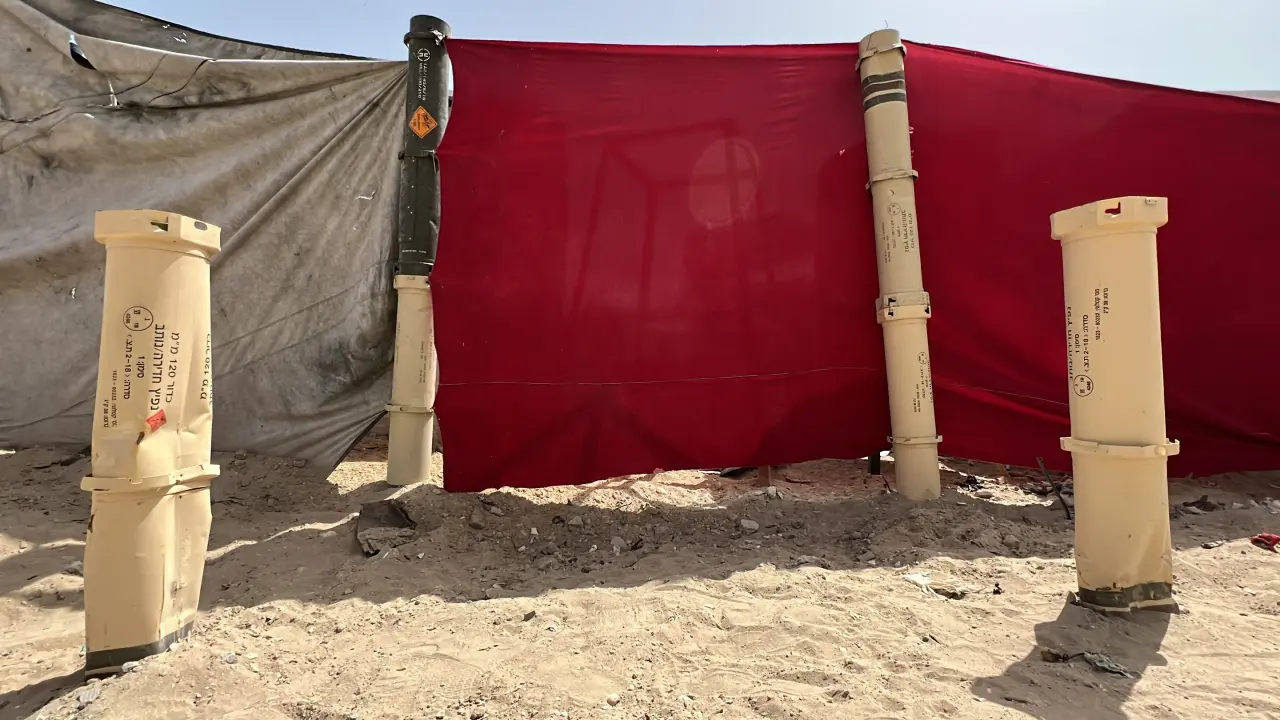 Cover image for Does this count as letting supplies in? While survivors make tent poles from the leftovers of getting bombed, U.S. military sends aid trucks to be swarmed by desperate people of 🇵🇸Gaza
