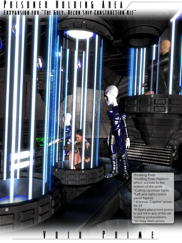 Void Prime Grey Alien Recon Ship Construction Kit - Holding Cells Void Prime Grey Alien Recon Ship Construction Kit - Holding Cells