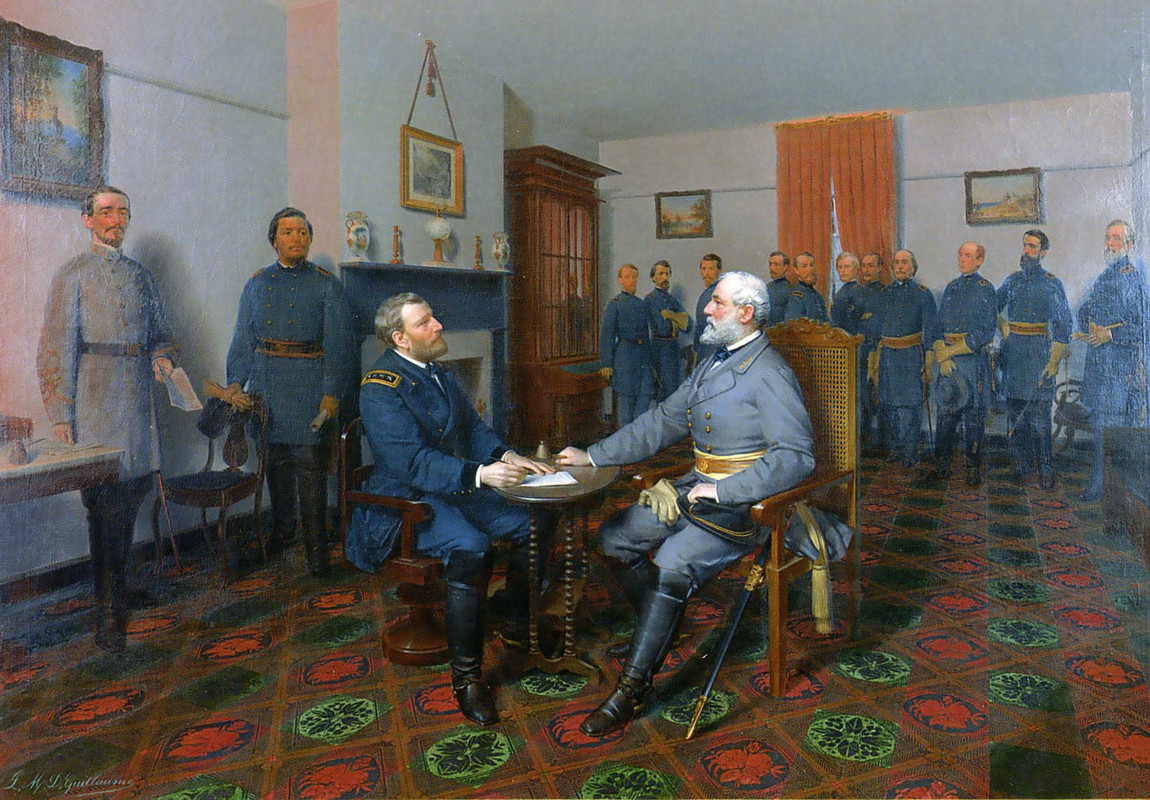 Civil americana, Appomattox, Grant y Lee se reúnen en Appomattox