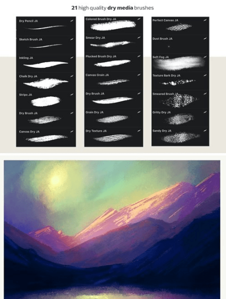 Procreate Dry Media Brushes