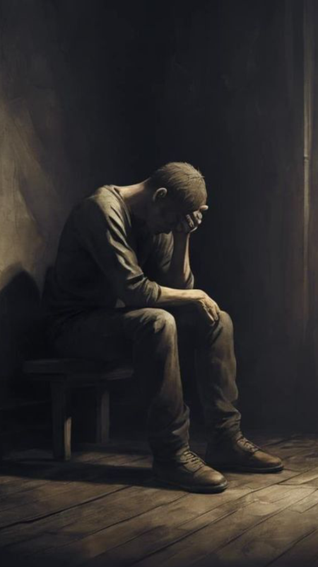 An uplifting and hopeful image showing light breaking through darkness, symbolizing hope and the journey towards healing from depression.