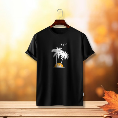 ইসলামিক ক্যালিগ্রাফি ডিজাইন কটন হাফহাতা টিশার্ট