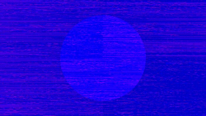 Electric Azure Blue Video Loop Iglesia
