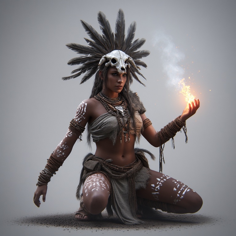 A-powerful-tribal-warrior-woma-(24)