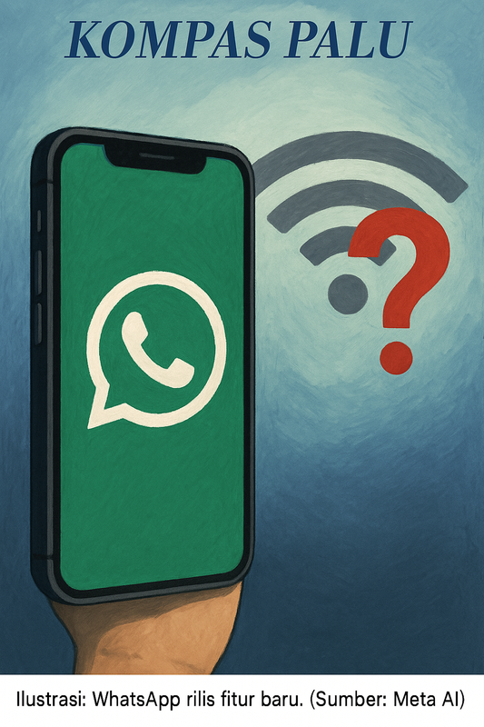 Ilustrasi fitur baru WhatsApp kirim pesan tanpa koneksi internet