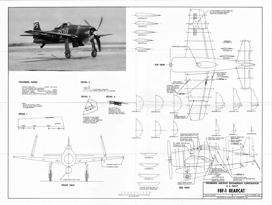 Grumman F8F-1 Bearcat 3V