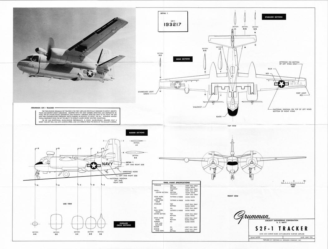 Grumman S2F-1 Tracker 3V