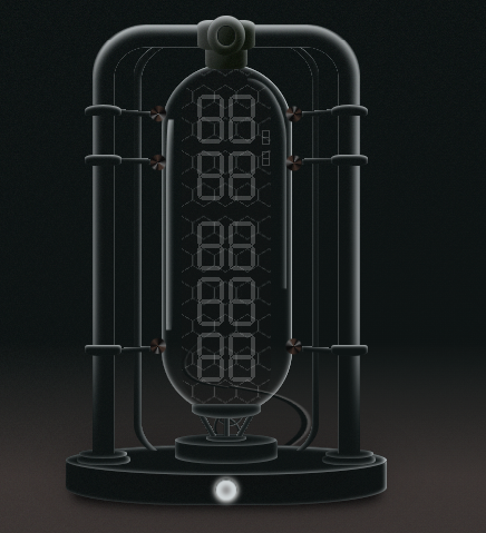 Nixie Tubes Clock UI Widget