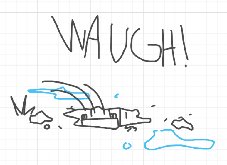 A panel from A Murder On The, episode six of the Board Boards object show by Furretwalk/WalkingFurret.
