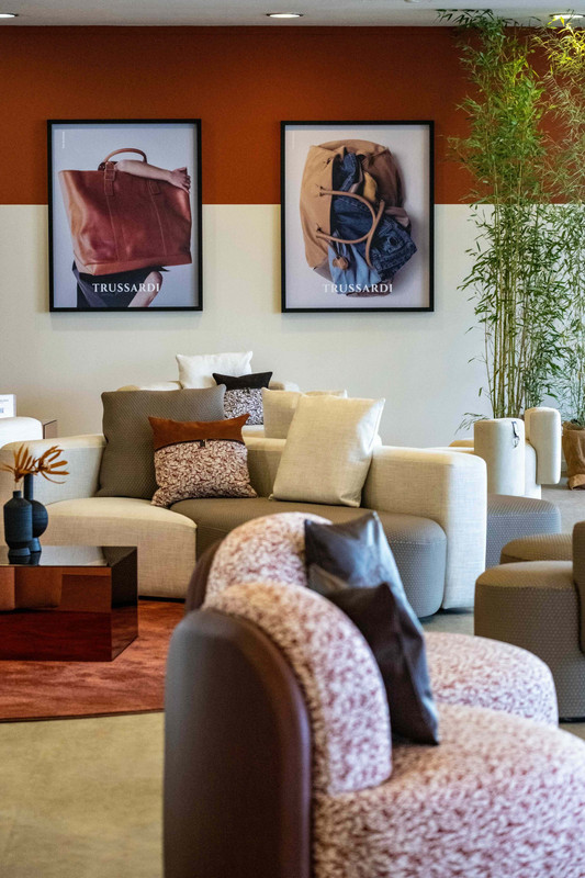 Spazio Trussardi Casa al Salone Nautico di Genova con arredi e complementi di design