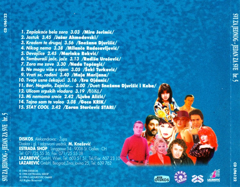 Svi za jednog jedan za sve - 1996 - CD - Zadnja