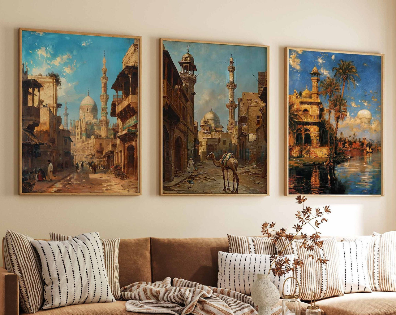 3 Set of 3 Cairo Posters Cairo Travel Prints Cairo Art Arabic Decor Botanical Art Middle Easter
