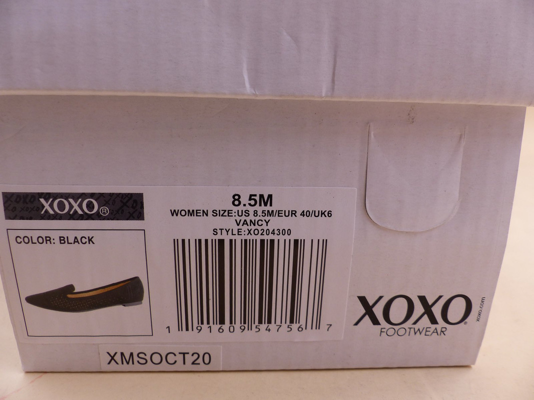 XOXO VANCY XO204300 WOMENS SIZE 8.5M BLACK LOAFER FLAT