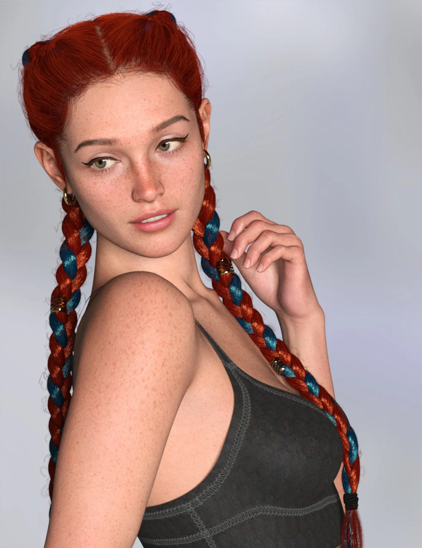 MRL Dutch Braids for Genesis 9