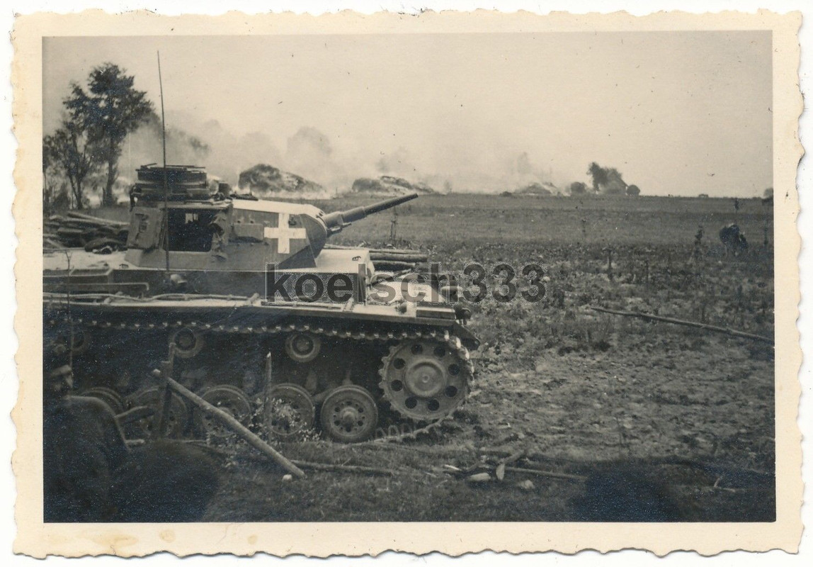 Polen Kämpfe 1939 Panzer III Kampfwagen 1. Le. D