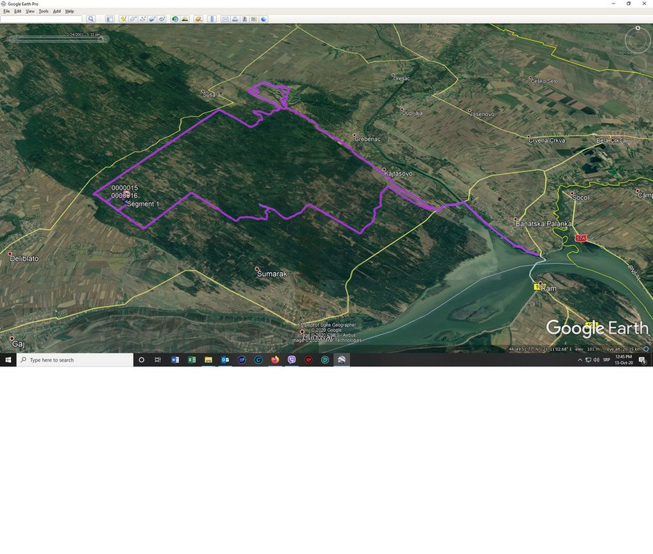 Peščara 10,10,2020 Čardak, z brda