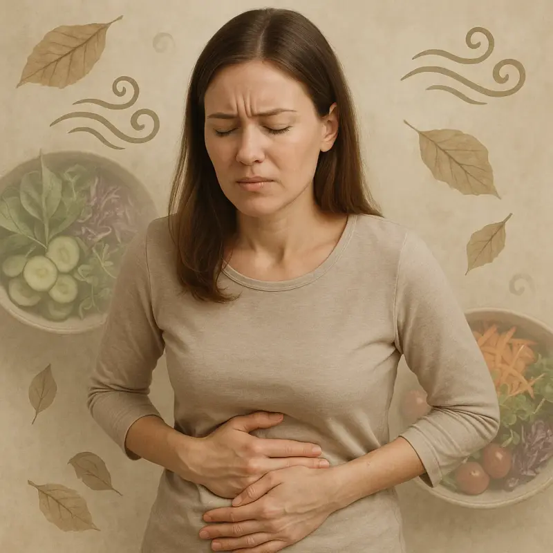 Common signs of digestive distress after raw salads