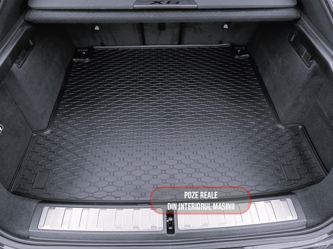 Tavita auto BMW Seria X6 2019-prezent, protectie portbagaj, Cri-Flo, din cauciuc 100%, compatibil cu autoturismul BMW Seria X6