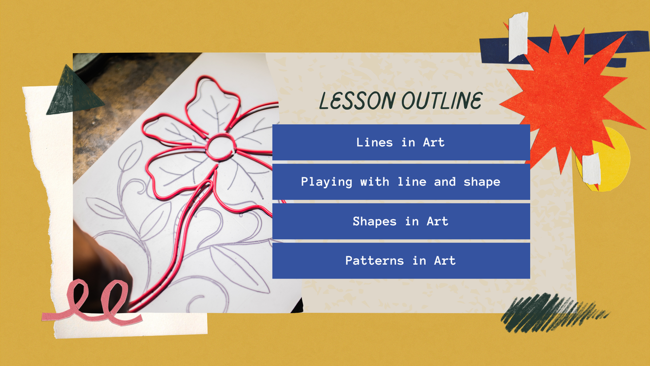 Elements of Art - Lines and Shapes Presentation