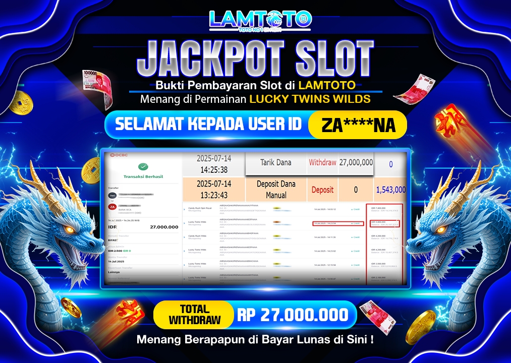 BUKTI JACKPOT LUNAS LAMTOTO