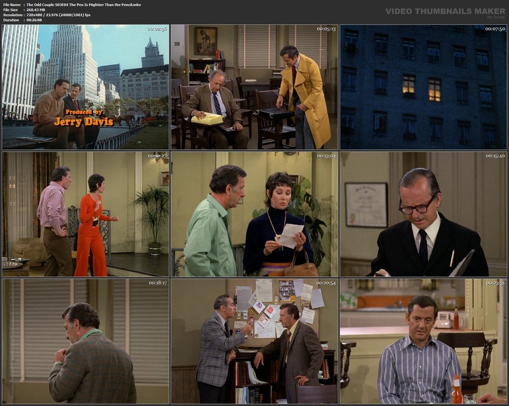 The Odd Couple S03E04 The Pen Is Mightier Than the Pencil.mkv