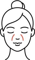 깊은 팔자 주름