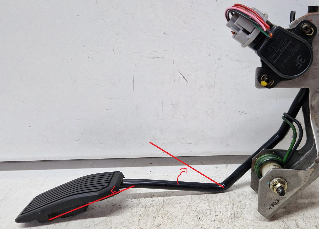 pedal angle