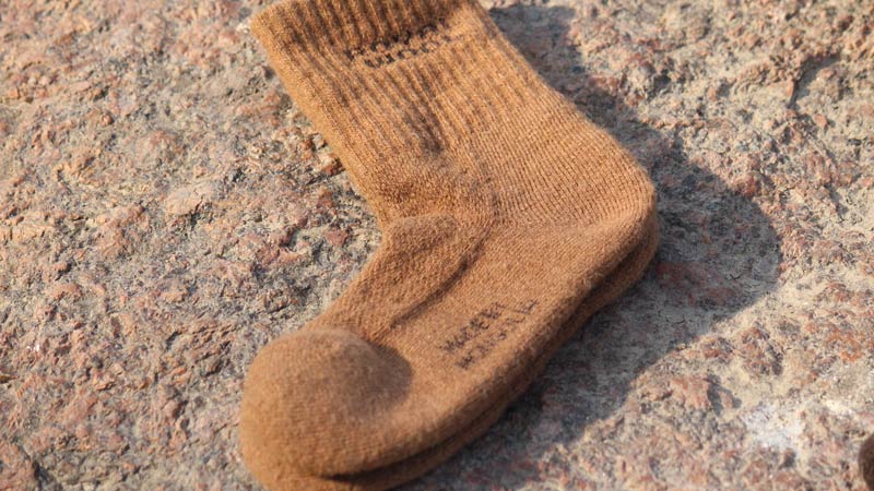 Носки коричневые шерсть верблюда