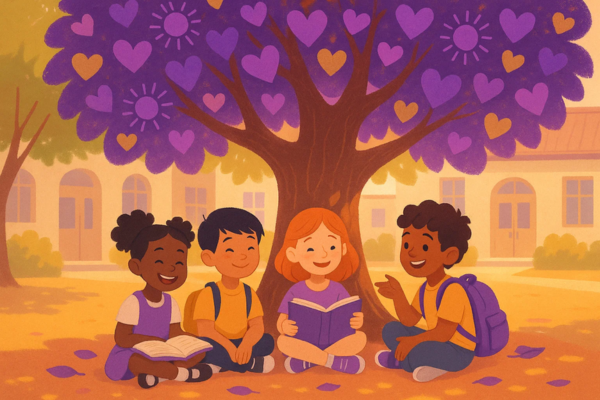 Des élèves souriants dans un environnement scolaire positif