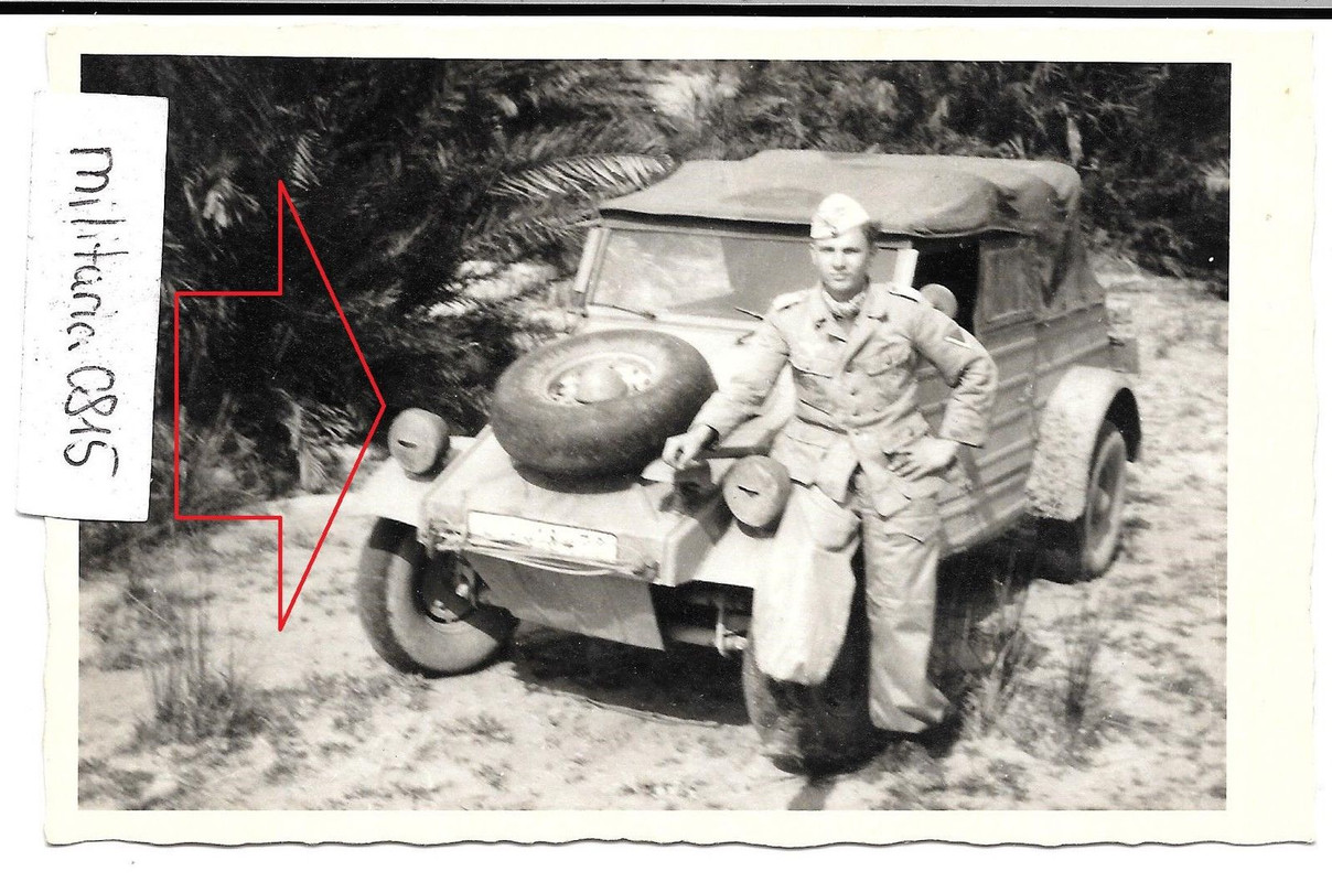 Foto PK Grösse 1943 DAK Landser mit seinen Kübel