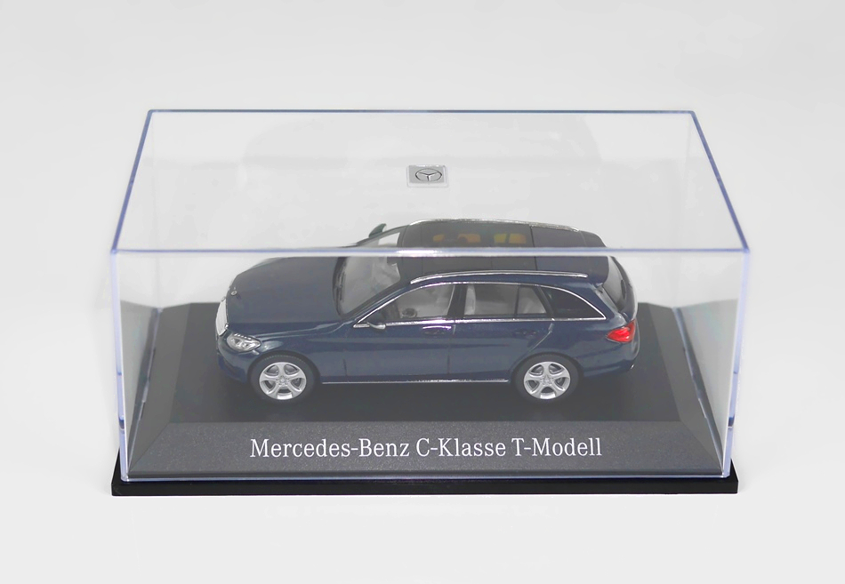 新品 Mercedes-Benz メルセデス ベンツ ミニカー1/43サイズNOREVノレブ ブルー濃紺メタリック CクラスClassワゴンTモデルAMG京商ヘルパS205