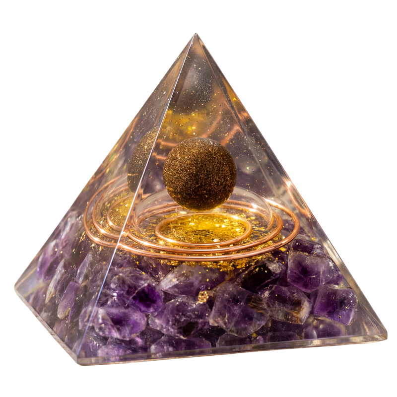 Spirad Orgonite Pyramid