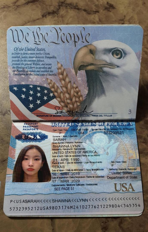 Sarah passport