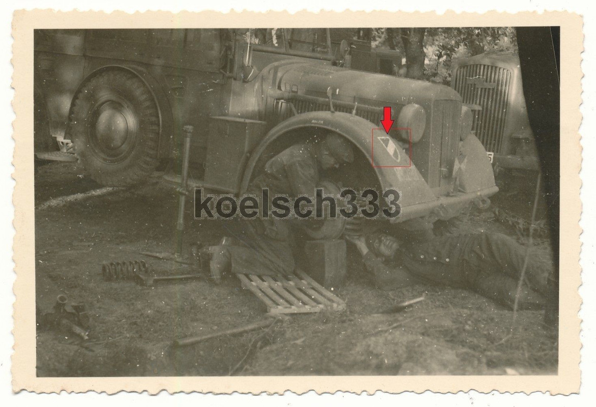 Foto Einheits PKW Horch Kübelwagen TKZ Kennung W