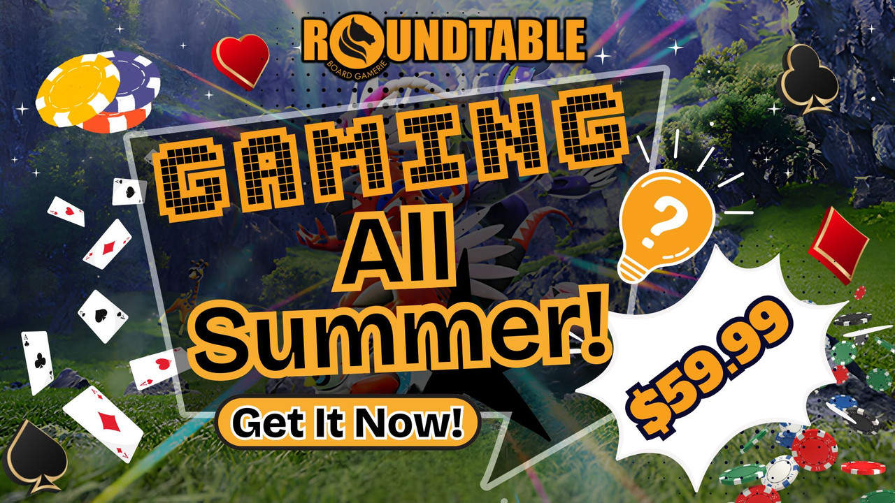 Roundtable Summer Pass - casino chip style for 5 people at $59.99