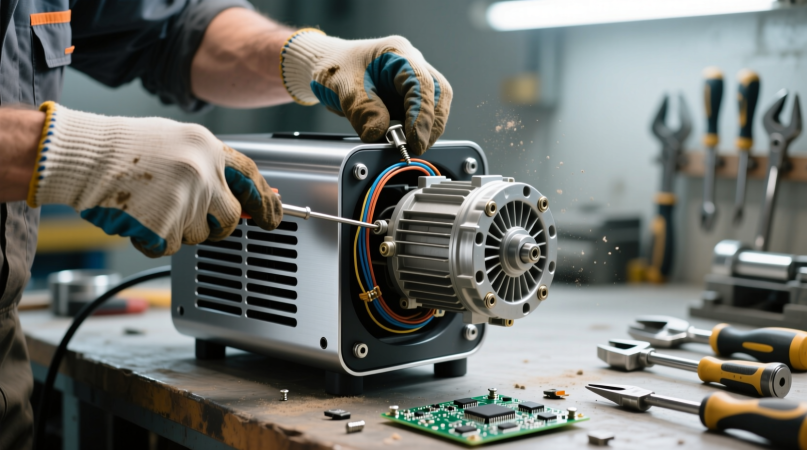 Замена двигателя в мини-обогревателе