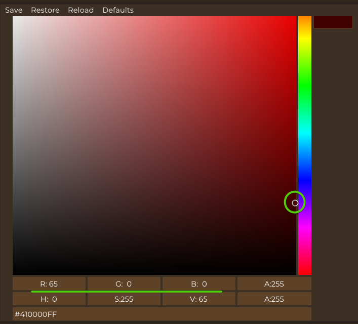 Blood Trail Color Picker