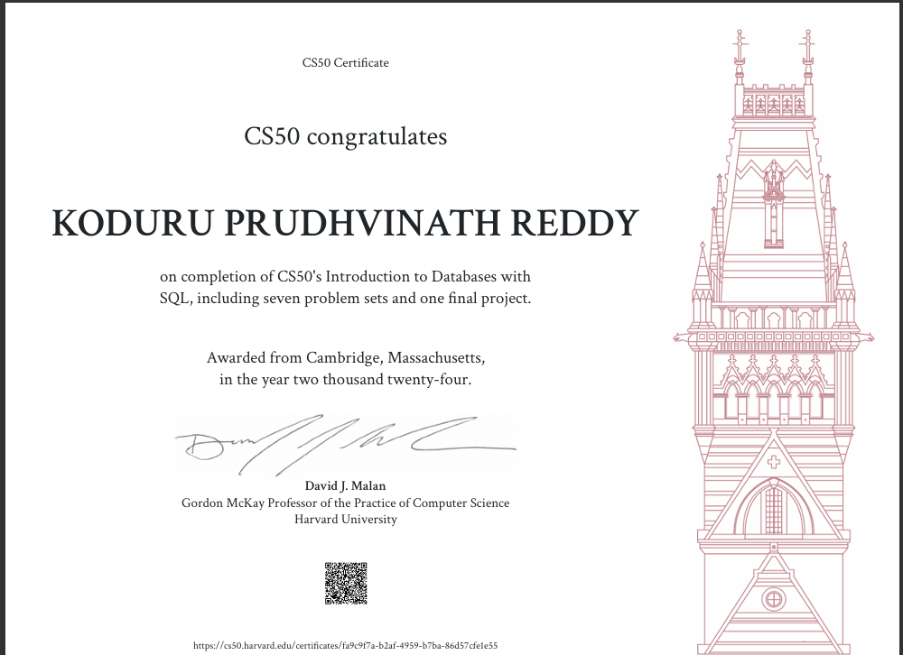 CS50's SQL Introduction