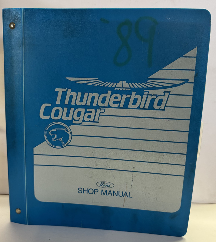 1989 Ford Thunderbird Cougar Shop Manual