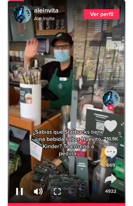 ¿Starbucks tiene una bebida secreta sabor a “Huevo Kinder”?