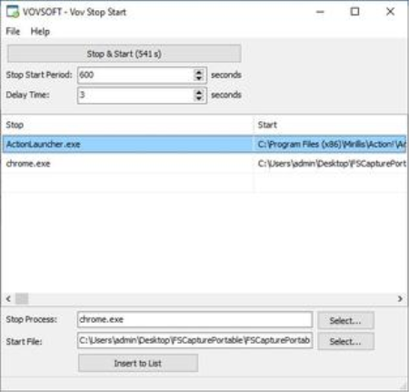 VovSoft Stop Start 1.8 Portable