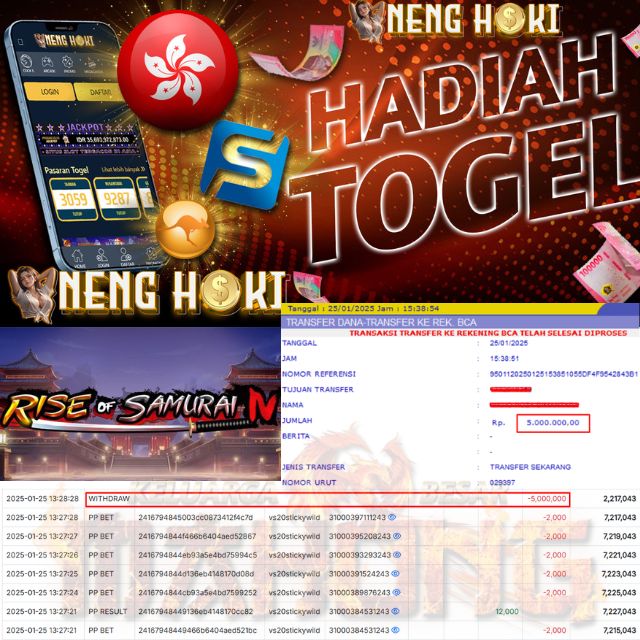 SELAMAT KEPADA ID XXXX JACKPOT PERMAINAN Rise of Samurai IV (Pragmatic Play) DI WEB NENGHOKI