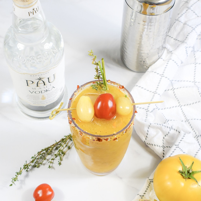 Fresh Yellow Heirloom Tomato Bloody Mary Recipe