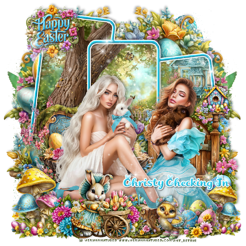 Christy Chck In Happy Easter 2026 Suz frame