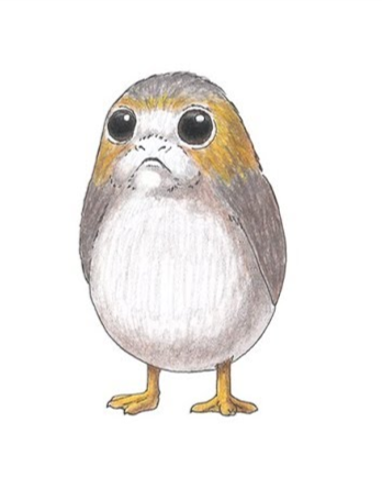 Lien de la vidéo : https://youtu.be/b_fTeT2yrzc?si=1zmHb7qhHF8E5HUw si ça marche pas cherchez "How to Draw a Porg from Star Wars The Last Jedi", elle est de la chaîne EasyDrawingTutorials