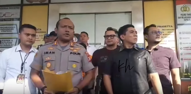 Iman Setiawan selaku Kapolres Tangerang Selatan (YouTube KH INFOTAINMENT)