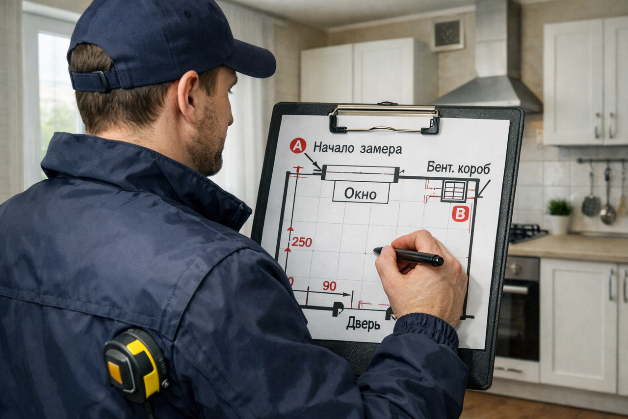 Что такое индивидуальный замер кухни