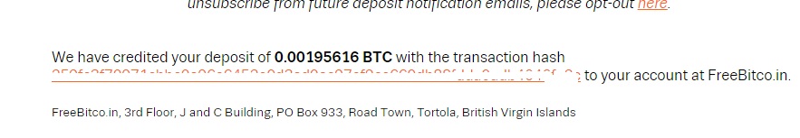 2º Pago de BtcTown ( 0.00225616 BTC ) Btctownpayment2